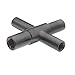 Price comparison product image Superior Tool 03960 4-Way Key-Fits Stopcocks, Sillcocks, and Valves-Steel Construction for 1/4"-9/32" and 5/16"-11/32 Internal Square , Black