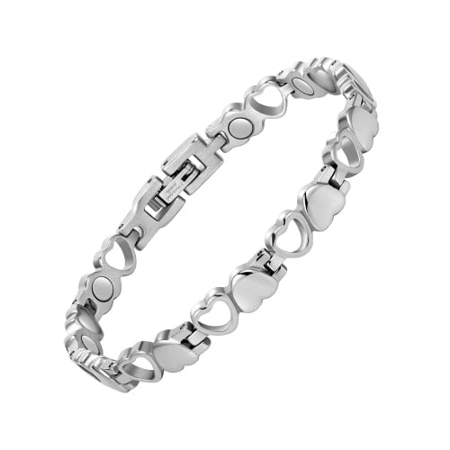 Bracelet magnétique en cuivre pour femme Jecanori avec sa bague assortie