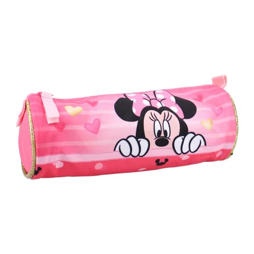 mybagstory Minnie Mouse - Estojo para crianças, escola primária, jardim de infância, berçário, estojo para menina, tamanho 20 cm, rosa, estojo de lápis, ROSA, Estojo de lápis