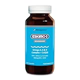 Eskimo-3 Brainsharp Fish Oil by Metagenics - Omega-3, 6 & 9 + CoQ10 for Memory & Concentration - 960mg EPA & DHA - 120 Capsules