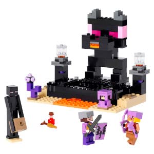 Minecraft The End Arena, Set Battaglia Giocatore Contro Giocatore con Lava, Ender Drago Giocattolo e Figura Enderman, Giochi per Bambini, Bambine, Ragazzi e Ragazze da 8 Anni in su 21242 - Lego - Immagine 3