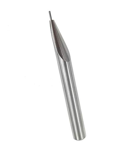 Image of Cylindrical Pin Probe Insert 1mm Diameter Tungsten Carbide Tip 8mm Diameter Shank 75mm Length for Height Gauge (1mm Diameter tip)