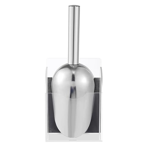 Image of Stainless Steel Ice Scoop with Magnetic Acrylic Holder