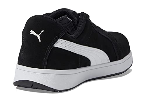 Image of Puma Women's Iconic Suede Composite Toe Industrial Shoe, Black Eh, 6.5