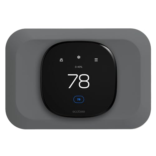 Wall Plate Cover Compatible with New 2022 Ecobee Smart Thermostat Premium & 2022 Ecobee Smart Thermostat Enhanced Programmable WiFi Thermostat Accessory Grey