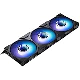 Phanteks M25-120 Gen2 Reversed Blade Triple Pack, 3X 120mm ARGB High Performance Cooling Fans, Daisy-Chain Unified Fan Frame, Infinity Mirror hub, Single Cable Connection, Black