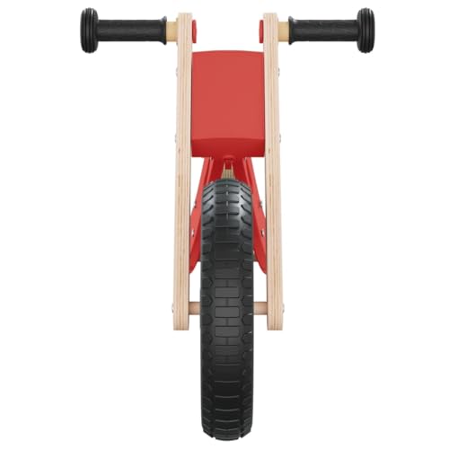 vidaXL Laufrad, Fahrrad für Kinder ab 3 Jahren, Lernlaufrad mit verstellbarem Sitz Lenker, Kinderfahrrad Lauffahrrad Kleinkinder, Rot – Bild 6