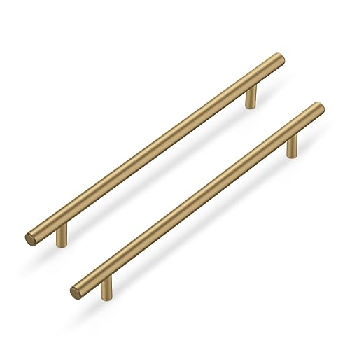 LONTAN 5 Pack 160mm Kitchen Cabinet Handles - Champagne Bronze Stainless Steel Door Handles for Cupboard Drawer, Wardrobe and Bathroom