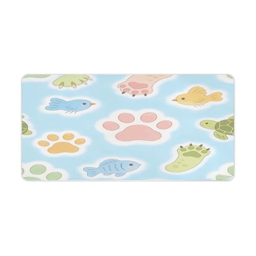 Mouse Pad Grande de Escritorio Antideslizante 30x60 cm