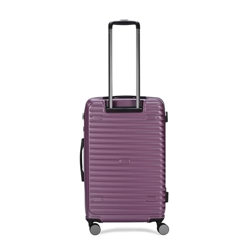Image of Skybags Polycarbonate Trunk Check-in Trolley Bag, 68cm | Medium Double Spinner Hardsided Luggage with Smooth 8-Wheel & TSA Lock | Suitcase for Travel | 5-Year International Warranty (Magenta)