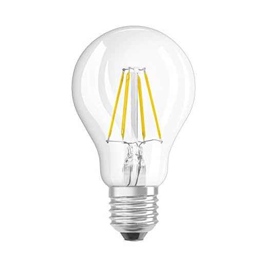Osram LED Star Classic A lampa, LED – kolvformad lampa med E27-sockel, icke-dimbar, ersätter 40 watt, glödtrådstil klar, varm vit – 2700 Kelvin, 1-pack