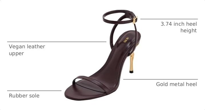 Image of JW PEI Women's Alivia Gold Metal Heel Sandals
