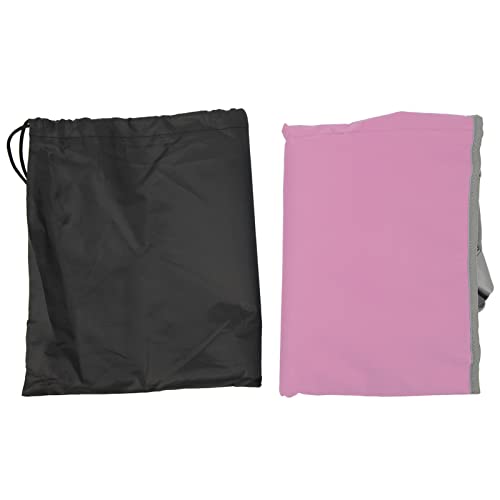 Extensor de asiento de avión para niños pequeños, cama de avión para viajes, reposapiés de avión portátil plegable con bolsa de almacenamiento, material de tela Oxford para un (Rosa)