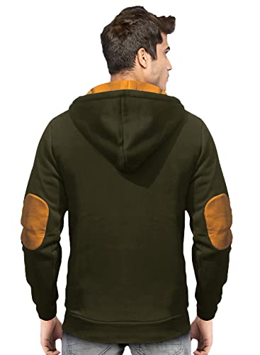 Image of EYEBOGLER Mens Casual Solid Hooded Neck Full Sleeve Sweatshirt