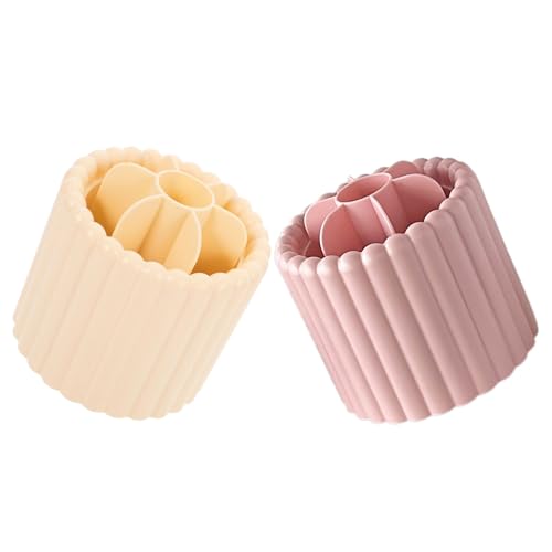 Organisateur Rotatif pour Pinceaux et Stylos Rangement Compact Contre le Désordre