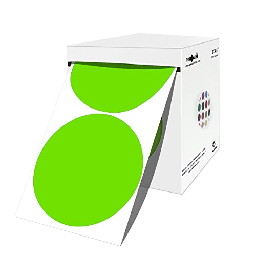 Étiquettes rondes de 7,6 cm pour code couleur afin de résoudre les erreurs de tri d'inventaire