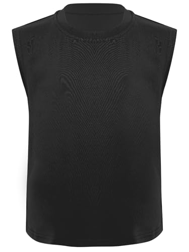 TTAO Kids Boys Tank Tops Cotton Soft Sleeveless Crewneck Tank Tops Shirts for Workout Running Sport