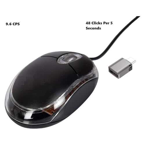 Image of Type-C Mouse Auto Clicker with Type C Connector, Undetectable, Plug and Play, No Software Required, Works On Every Operating System, Works On Laptop, PC, Mac, Phone, Tablet