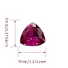 Aiercrystal Ruby Red Cubic Zirconia Loose Beads Unset for Jewelry Making Simulated Stone Craft Kit (Ruby Color - Triangle 1pc) #1