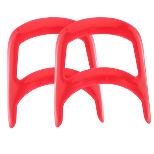 Gogogmee 2pcs Beard Styling Tool Durable Plastic Beard Ruler for Precise Shaping Compact Design for Travel Easy to Use Goatee Outline Guide