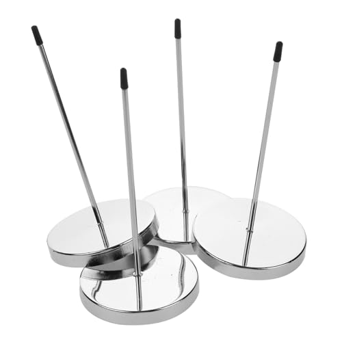 HOMSFOU 4pcs Receipt Spike Metal Holder Desk Memo Fork Metal Bill Holder Desktop Organizer