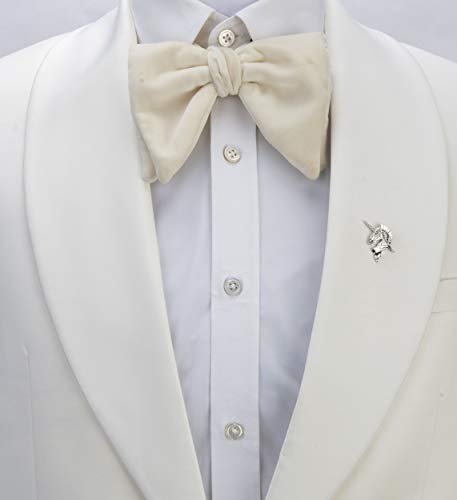 A N KINGPiiN Silver Unicorn Lapel Pin Badge Gift Party Shirt Collar,Costume Pin Accessories for Men Brooch2