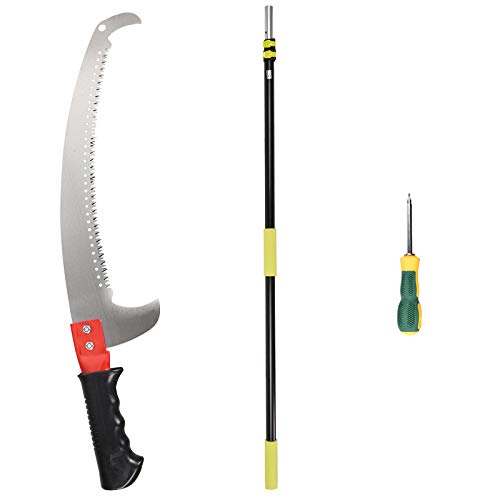 Pole Pruning Saw, HandsEase 5-12 Foot Extension Pole Saw Landscaping Pole Saw For Pruning and trimming Branches and Leaves