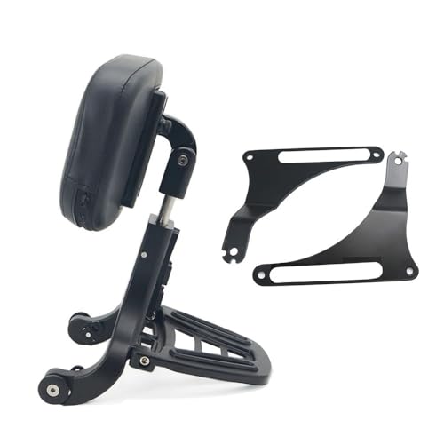 Coussin siège dossier arrière moto noir chromé finition premium Fat Boy