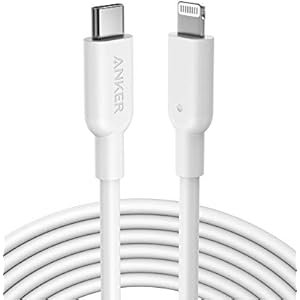 Anker USB-C to Lightning Cable (10ft, Black), MFi Certified for iPhone 13 Pro/12 Pro Max/12/11/X/XS, Supports Power Delivery 10ft black