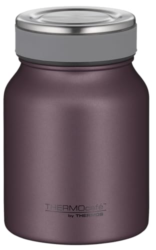 THERMOcafé by THERMOS TC FOOD JAR burgundy mat 0,50l, 9h heiß 14h kalt, Thermobehälter für Essen, doppelwandiger Lunchpot aus Edelstahl, auslaufsicher, spülmaschinenfest, für Büro und unterwegs