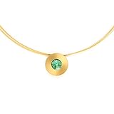 Der grüne Swarovski Stein funkelt hell dank des Brilliantschliff. Sie lassen sich durch aufschrauben einfach austauschen. Es werden insgesamt fünf Wechselsteine geliefert, so pass es farblichen zu jedem Look.