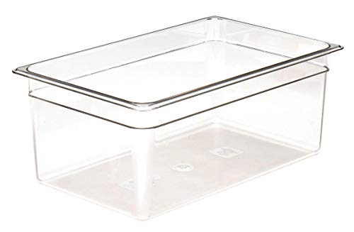 Cambro 747151 Lot de 6 bûches à gaz 1/1 GN 530 mm x 325 mm x 200 mm Transparent