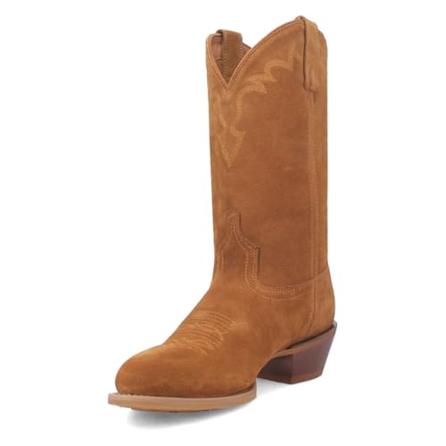 Image of Laredo Mens Larkin Round Toe Pull On Casual Boots Mid Calf - Brown