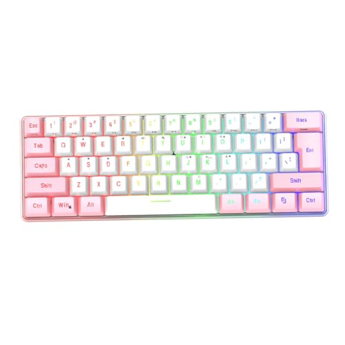 Clavier mécanique RGB en ABS solide compact 61 touches rétroéclairé