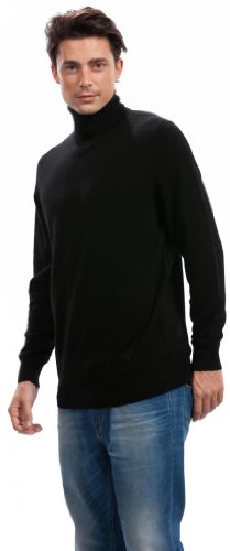 Men's Turtleneck Sweater - 100% Cashmere Long Sleeve Timeless Pullover Fitted2