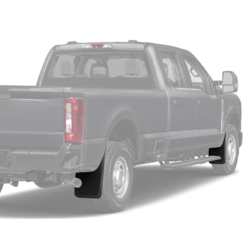 Image of Kiwi Master Mud Flaps for 2017-2026 Ford F-250 / F-350 Without Fender Flares | No Drill, Heavy Duty Mud Guards, Front & Rear Splash Guards, 4 Pcs Set