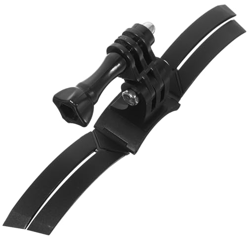 Healvian Soporte para Cámara de Acción Casco de Motocicleta Soporte de Barbilla ABS Pequeño y Ligero Compatible Mayoría de Cámaras para Ciclismo y Deportes al Aire Libre