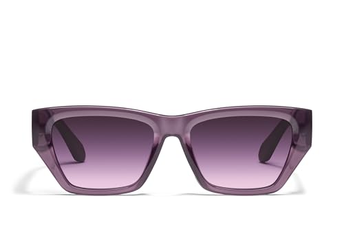 Quay - Sunglasses for Men & Women, Square Lenses with UV Protection, Oversized Sunglasses (No Apologies, Amethyst)