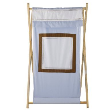 Bacati - Metro Blue/White/Chocolate Hamper