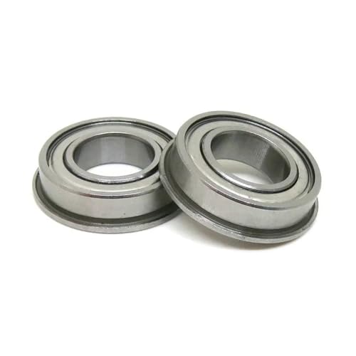 Roulement miniature MF104-ZZ 4x10x4mm à billes avec bride en acier - 2