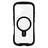 iFace MagSafe 対応 Reflection iPhone 17 ケース MagSynq クリア 強化ガラス (ブラック)【アイフェイス アイフォン17 用 スマホケース iphone17 カバー マグセーフ 耐衝撃 透明 ストラップホール】