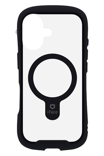【Amazon.co.jp限定】iFace Reflection MagSynq iPhone 17 ケース MagSafe 対応 クリア 強化ガラス (ブラック)【エコPKG】【アイフェイス アイフォン17 用 スマホケース iphone17 カバー マグセーフ 耐衝撃 透明 ストラップホール】