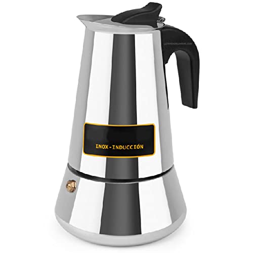 Cafetera Italiana De Acero Inoxidable Orbegozo. Capacidad 6 Tazas. En Oferta Suinga Cafetera Italiana De Acero Inoxidable. Capacidad 6 Tazas. Utilización Para Gas, Vitrocerámica, Eléctrico E Inducción.