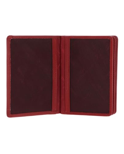 Estuche de identificación Polo 4476, tarjetero de cuero RFID rojo oscuro 3