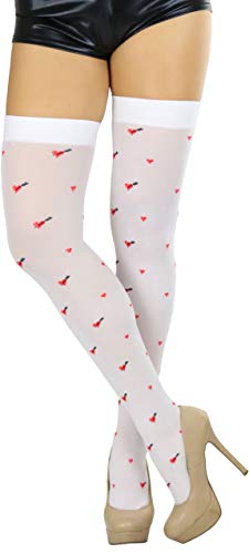 Image of ToBeInStyle Women's Nylon Thigh High Schoolgirl Opaque Stockings