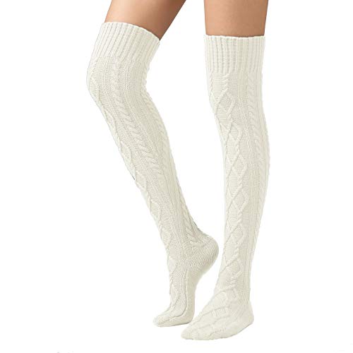 SherryDC Women's Cable Knit Boot Stockings Extra...