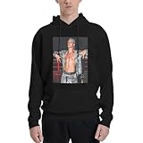 WeiYueKua Logan Paul Men's Soft Brushed Fleece Hoody Long Sleeve Hooded Sweatshirt Graphic Pullover Hoodie Medium Black