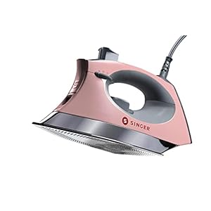 SINGER | Pink SteamCraft Iron with OnPoint Tip, 300ml Tank Capacity, & 1700 Watts