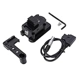 NICEYRIG Power Supply Base Plate for DJI RS 2/3 Pro / 4 Pro, Integrated Quick Release Plate Dovetail for Manfrotto-Standard Tripod, Camera Slider, Gimbal Dual Handgrip - 624
