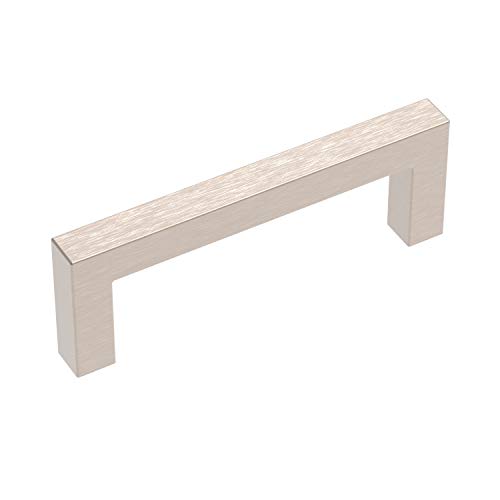 Hickory Hardware 10 Pack Kitchen Cabinet Handles, Square Drawer Pulls for Doors & Dresser Drawers